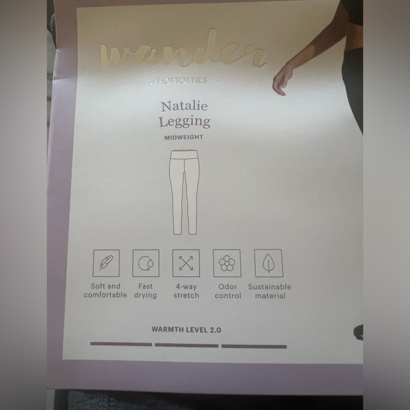 Wander by Hottotties Natalie Leggings Midweight Small - Picture 2 of 4